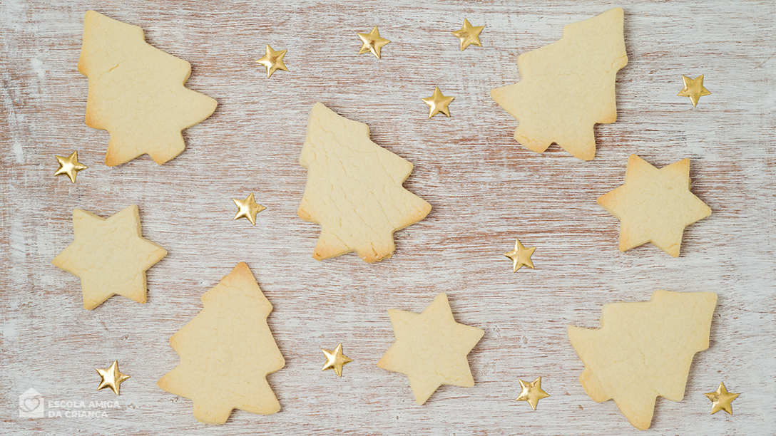 Bolachas de manteiga e chocolate