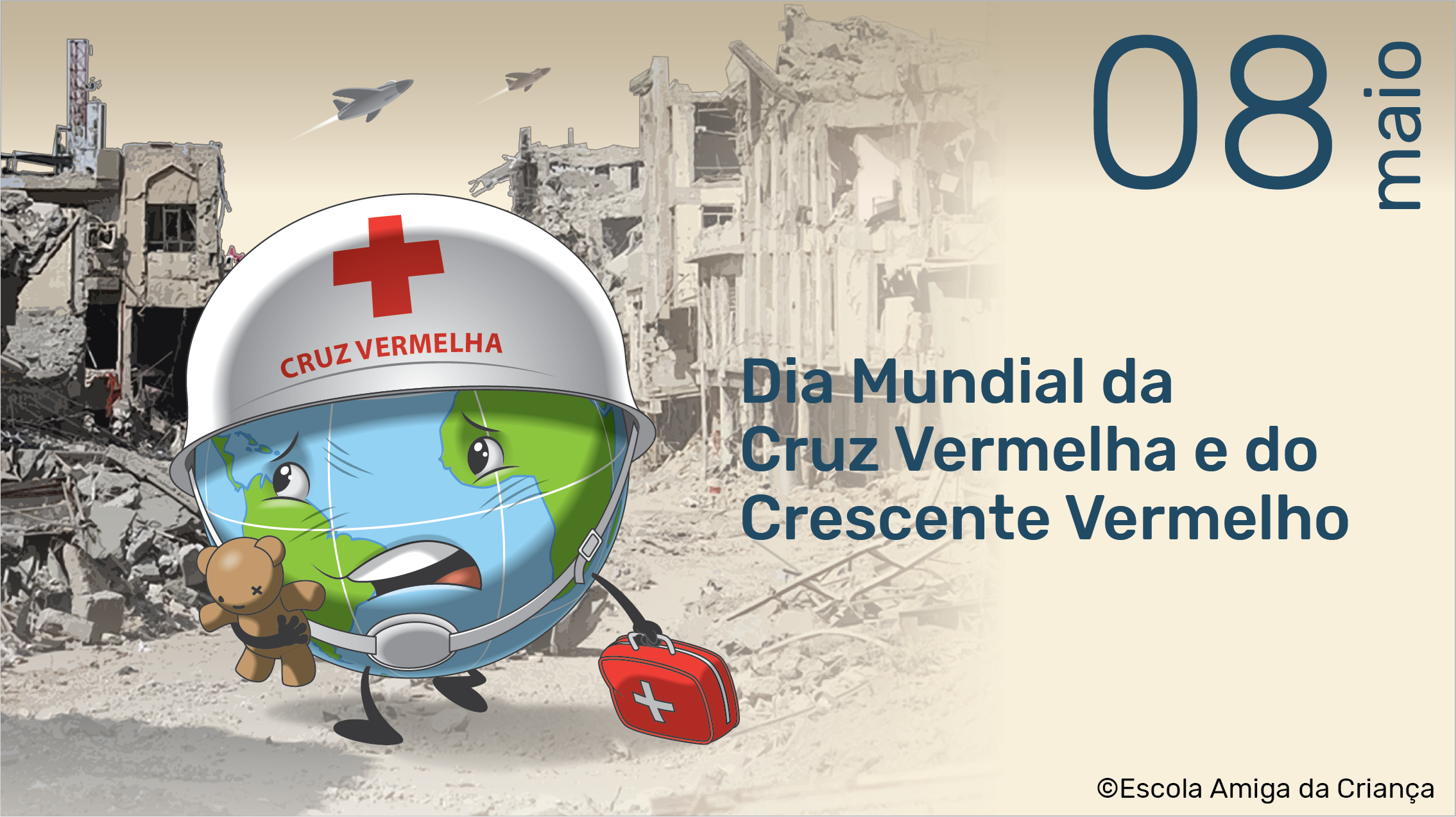 Humanidade, Imparcialidade, Neutralidade, Independência, Voluntariado, Unidade, Universalidade – são os 7 princípios da Cruz Vermelha!