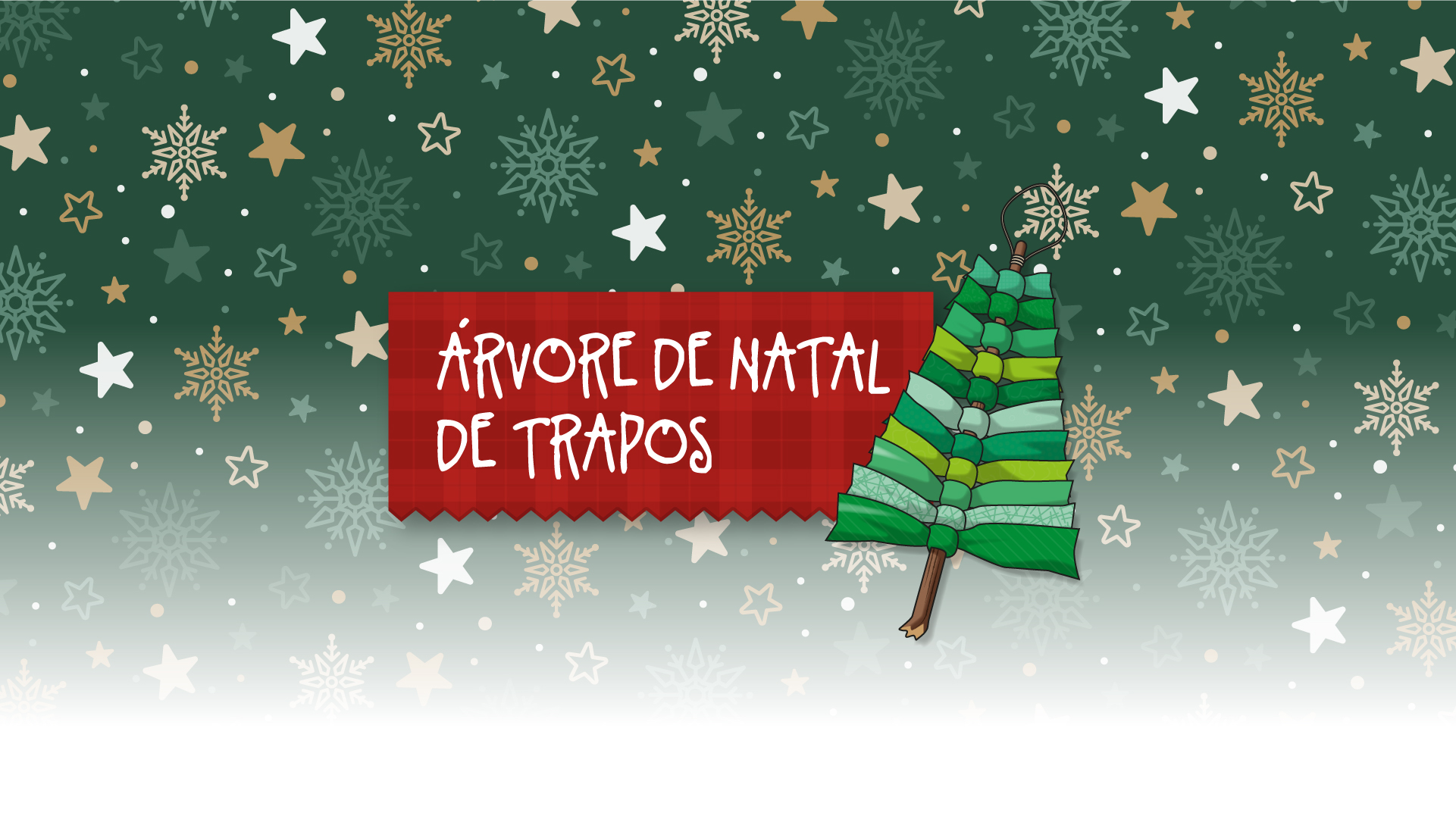 Árvore de Natal de trapos